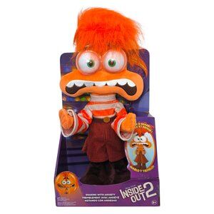 Disney Pixar Inside Out 2 Shaking with Anxiety Feature Plush 13" I Talk & Shake